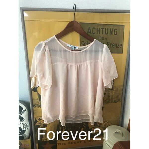 Forever21 レディース ピンク カットソー