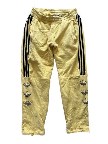tw75 adidas スウェットパンツ ストリート アメカジ ラインパンツ ボトムス yellow