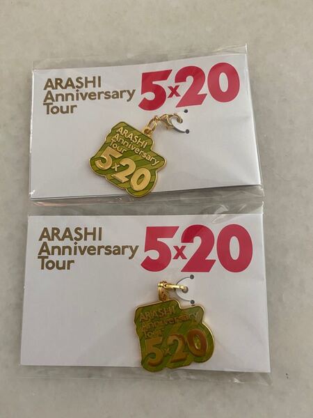 嵐 5×20 会場限定チャーム 緑 2個セット 新品