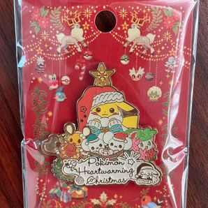 新品未開封 ポケモンセンター クリスマス ロゴピンズ 2024 デデンネ ピカチュウ シェイミ