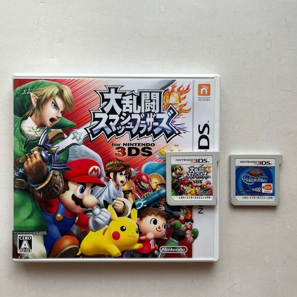 3DS 2本セット 大乱闘スマッシュブラザーズ for Nintendo 3DS 太鼓の達人 どんとかつの時空大冒険