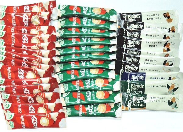 35本 ブレンディ Blendy スティックコーヒー カフェオレ エスプレッソオレ ネスカフェ NESCAFE ふわラテ