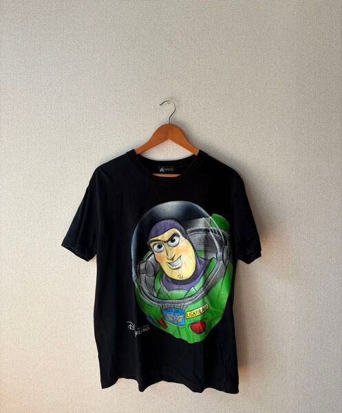 Vintage Disney バズ・ライトイヤー Tシャツ 黒 Lサイズ