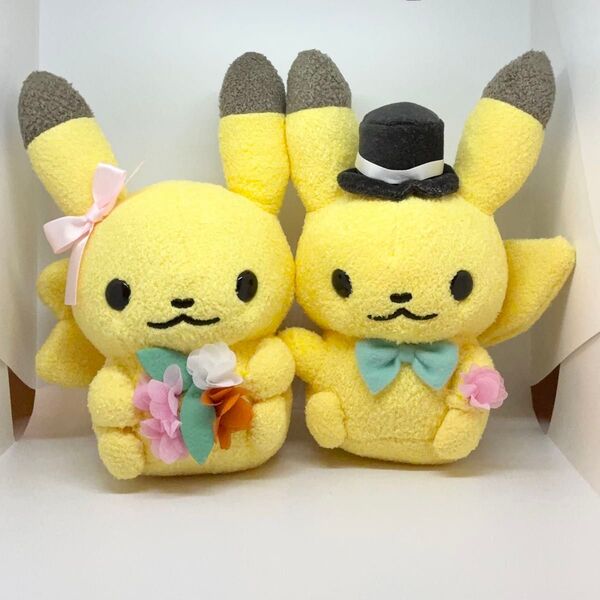 ピカチュウ ペア ぬいぐるみ Pokemon little tales フラワーワゴン【ポケモンセンター限定】