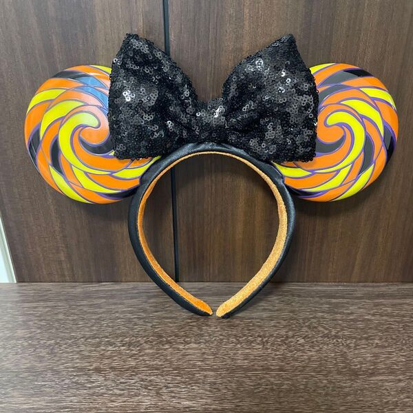 ディズニーリゾート ミニー カチューシャ ハロウィン キャンディ スパンコール