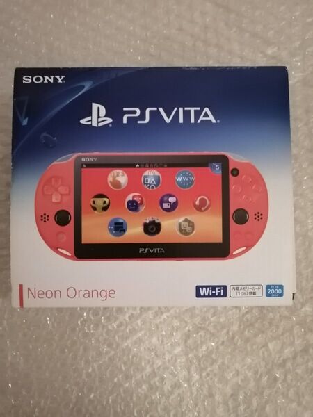 極美品 PS Vita(PCH-2000シリーズ) Wi-Fiモデル ネオン・オレンジ PCH-2000 ZA24