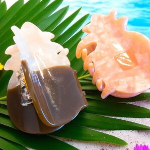 ホノルルクッキーハワイ限定★激レアヘアクリップ新品★パイナップル2個セット★