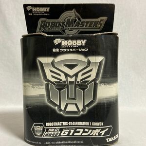 タカラ 電撃ホビーマガジン限定 ブラックバージョン トランスフォーマー G1 コンボイ 旧TAKARA 変形ロボット HOBBY フィギュア