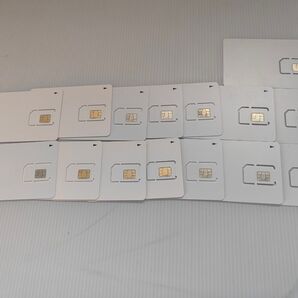 SIMカード台紙付き15枚 解約済 アクティベーション用