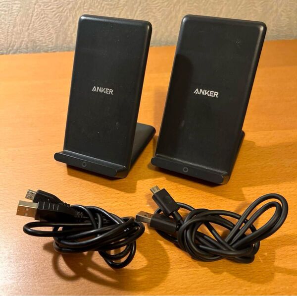 Anker PowerWave 10 Stand ワイヤレス充電器 2個セット B2524012 ブラック
