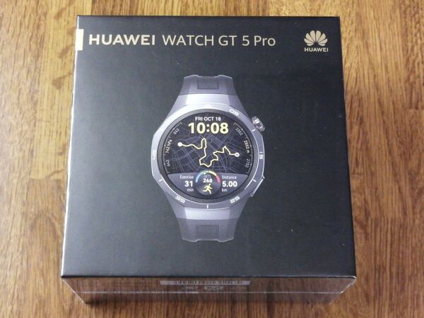 新品未開封 HUAWEI WATCH GT 5 Pro 46mm ブラックフルオロエラストマー ベルト