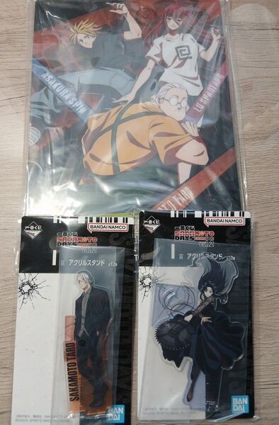 一番くじ SAKAMOTO DAYS vol.2 F賞 アクリルボード I賞 アクリルスタンド 坂本太郎 大佛 計3点