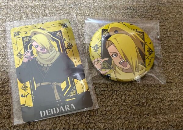 NARUTO ナルト アラベスクファッション 缶バッジ カード デイダラ