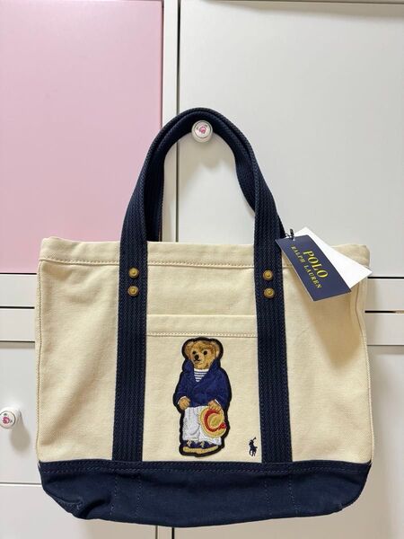 新品未使用★ ★Polo Ralph Lauren ポロラルフローレンポロベアの刺繍トートバッグ