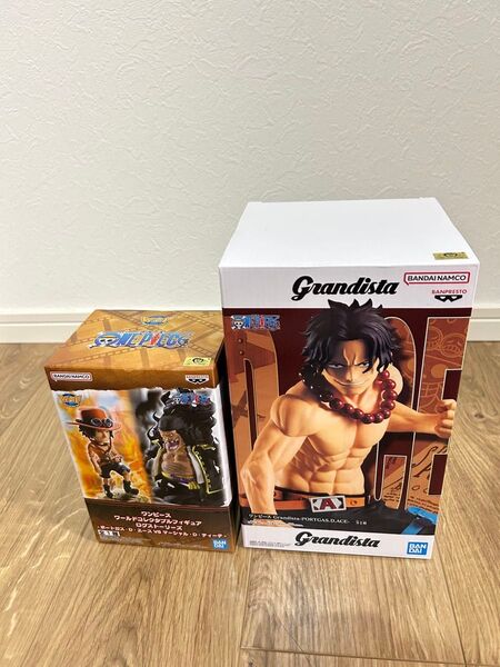 ワンピースフィギュア grandista エース ワールドコレクタブルフィギュア エースvsティーチ フィギュア 2体セット