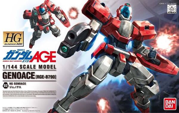 BANDAI HG 1/144 機動戦士ガンダムAGE ジェノアス RGE-B790 素組み パーツあり