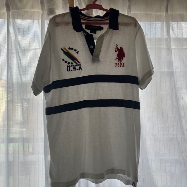 U.S. POLO ASSN. ポロシャツ 白 メンズ