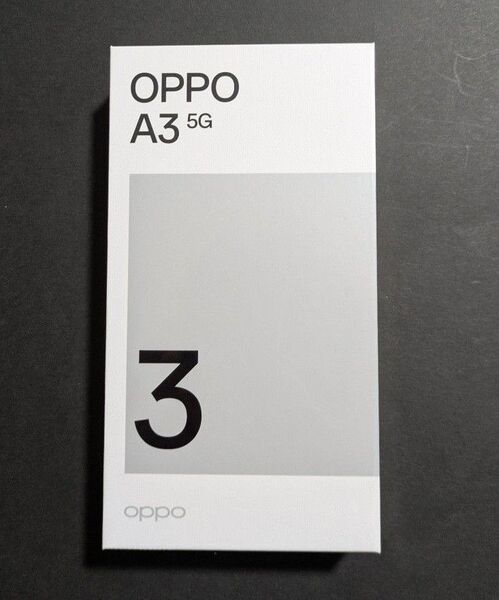 【新品未開封】OPPO A3 5G ブラック シュリンク付き SIMフリー
