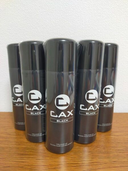 CAX カックス ヘアボリュームアップ スプレー 100g ブラック 5本