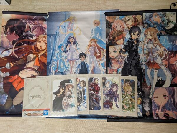 ソードアート・オンライン SAO B2 タペストリー 3種 一番くじ ミニポスター