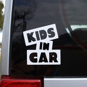 kids in car カッティングステッカー キッズインカー 車 アウトドア 子供 グッズ