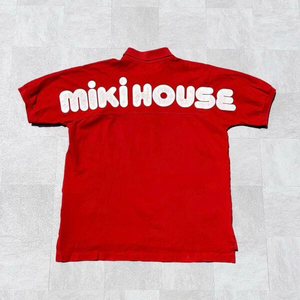 古着 90s vintage 日本製 MIKIHOUSE ミキハウス アーチロゴ バックロゴ 半袖 ヴィンテージ ポロシャツ