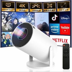 【2025最新進化】 プロジェクター 家庭用 Android TV12.0 搭載
