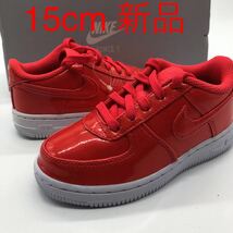 NIKE FORCE 1 LV8 UV (TD) 15cm/US9c エナメル 赤 ナイキ フォースワン 日本未発売 未使用品_画像1