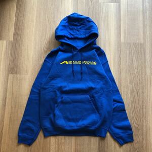 新品未使用 ANTI SOCIAL SOCIAL CLUB ロゴフーディー ブルー サイズS