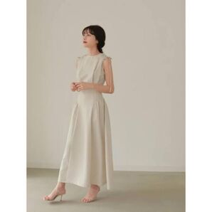 L’or drawstring dress ロル ローブブラン かじまりワンピ