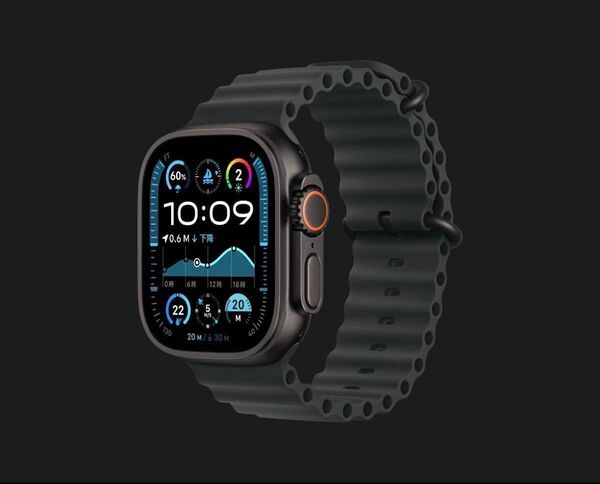 【新品未開封】Apple Watch Ultra 2 ブラックチタニウムケースとブラックオーシャンバンド【MX4P3J/A】