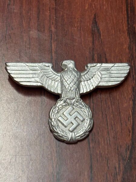 ドイツ軍 金属製 アドラー 帽章 実物