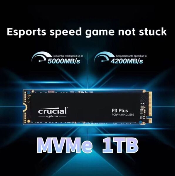 Crucial P3 Plus NVMe M.2 SSD 1TB