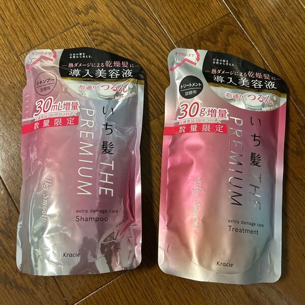 いち髪 THE PREMIUM シャンプー&トリートメント 詰替用 2個セット