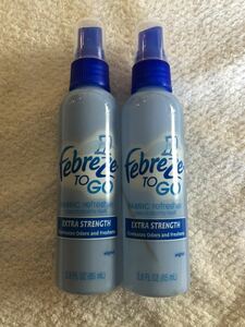 *USA made! unused Febreze to go 2 pcs set fab Lee z* extra strength 