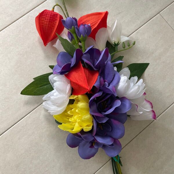 造花 アーティシャルフラワー お供え花 仏花 仏壇 墓花1束