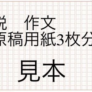「税の作文(税金作文)」の見本(原稿用紙3枚分)