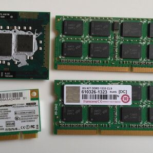 Intel Core i5-480M CPU メモリ Wi-Fiモジュール ノートPCパーツまとめ売り