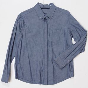 more than words モアザンワーズ page boy ボタンダウン シャツ M ブルー スーツ アローズ