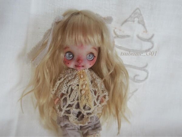 カスタムプチブライス tsubame.3301 doll 人形 Blythe ブライス 着せ替え人形 リカちゃん プチブライス
