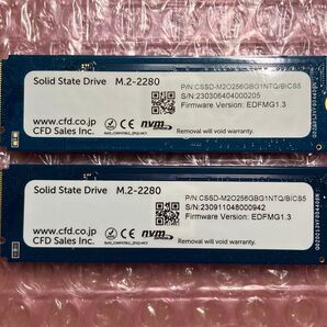 CFD 256GB M.2 2280 NVMe SSD 2枚セット