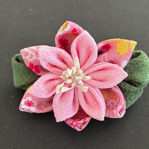 ⑥つまみ細工 髪飾り ピン