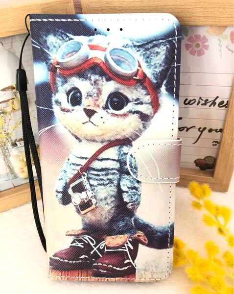 Redmi 12 5G ケース XIG03 カバー 手帳型 全面保護 かわいい 猫ちゃん カード収納 スタンド機能 ストラップ付き