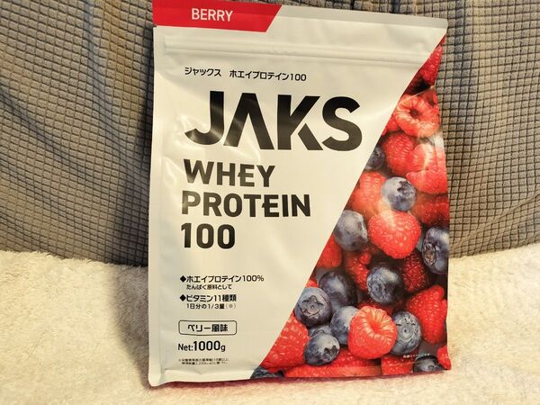 【新品・即日発送】JAKS ジャックス ホエイ プロテイン ベリー 1kg