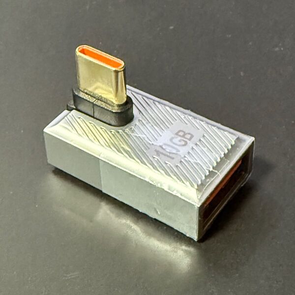 USBタイプA Type-c L字変換アダプター