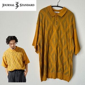 JOURNAL STANDARD【GEOM PATTERN / ジオメパターン】ジャガード ニットポロシャツ