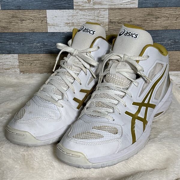 アシックス ASICS/バスケットボールシューズ/ゲルフープ V9/GELHOOP V9/TBF334 0194ホワイト×ゴールド