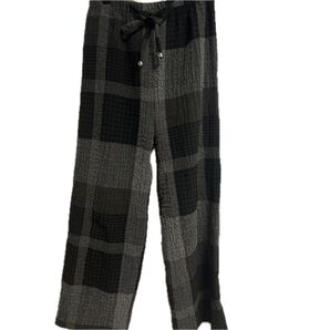 チェック柄パンツ レディース 総ゴム