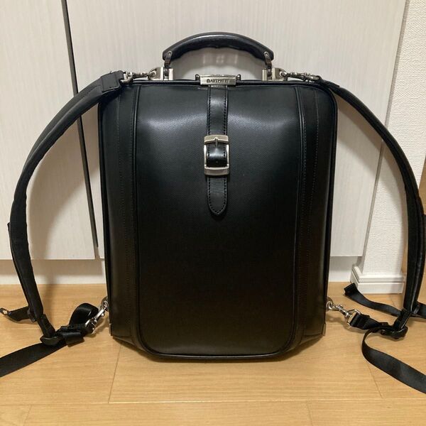 【超美品★】ARTPHERE アートフィアー ダレスバッグ アルファ ビジネスバッグ レザー ブラック リュックサック