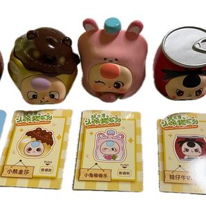 baby three フィギュア 食べ物シリーズ 5個セット